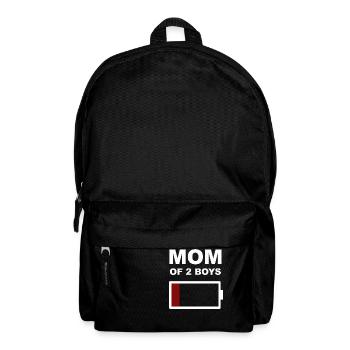 mom of 2 boys - Rucksack - Schwarz - Vorne