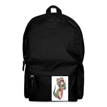 Dino Feline Temptation: Sinnliche Zeichnung einer niedlichen - Rucksack - Schwarz - Vorne