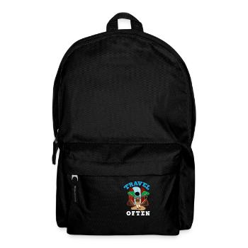 Voyage, Voyage, Vacances, Vacances, Voyage - Sac à dos - noir - Devant