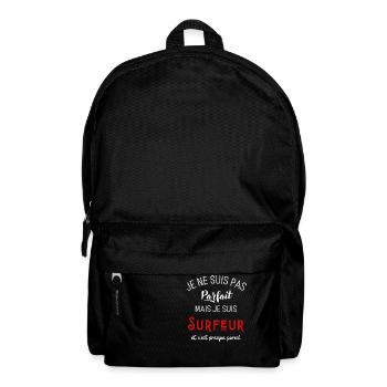 Pas parfait mais surfeur - Sac à dos - noir - Devant
