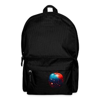 Galaxie in einer pflanzlichen Apfelkraft - Rucksack - Schwarz - Vorne