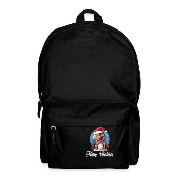 Merry Christmas with Sweet T-Rex Christmas - Backpack - black - Front