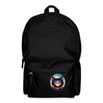 Cat and Landscape - Backpack - black - Front