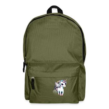 Licorne Unicorn Kawaii - Sac à dos - vert olive - Devant