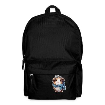 Guinea pig with scarf - Backpack - black - Front