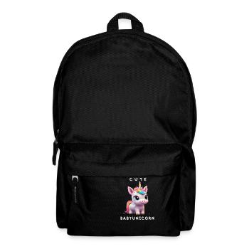Bébé Licorne Super Mignon Licorne - Sac à dos - noir - Devant