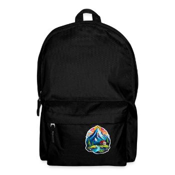 Mountain Nature Hiking Climbing Lake - Backpack - black - Front