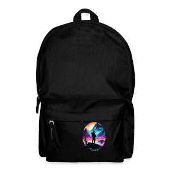 Angler Siluette / Fishing / Fish / Lake / Sport - Backpack - black - Front
