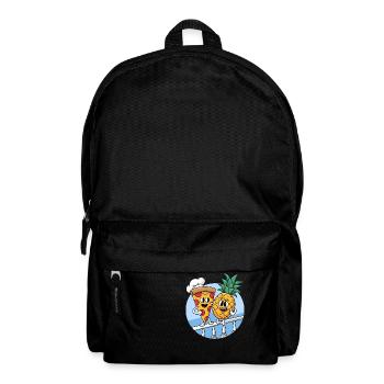 Ananas-Pizza Hawaiianische Ananas-Pizza auf Pizza - Rucksack - Schwarz - Vorne