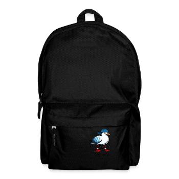 KAMPFMÖWE - Humorvolles Design für Möwen-Fans! - Rucksack - Schwarz - Vorne