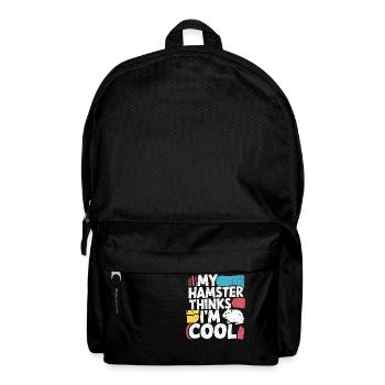 Lustiger Spruch für Hamsterfreunde - Rucksack - Schwarz - Vorne