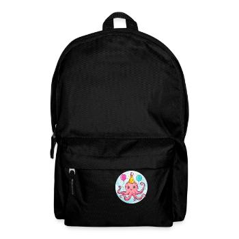 Oktopus Geburtstag Comic - Rucksack - Schwarz - Vorne