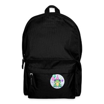 Frog Birthday Comic - Backpack - black - Front
