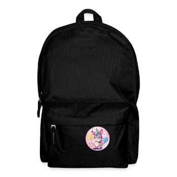 Bande dessinée d’anniversaire d’âne - Sac à dos - noir - Devant