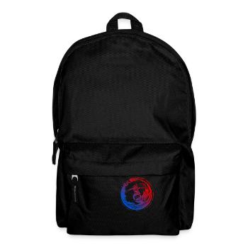 Silhouette de surfeur coloré - Sac à dos - noir - Devant