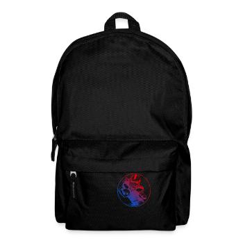 American Football Silhouette Colorful - Backpack - black - Front