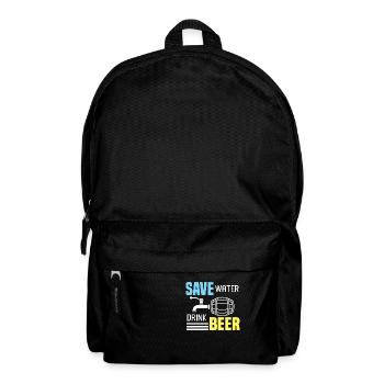 Beer Alcohol Party Drinking Game Boozing - Backpack - black - Front