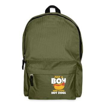 Hotdog Food Lover Hotdogs Contest Hotdog-verkäufer - Rucksack - Olivgrün - Vorne