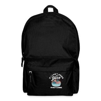 Tricot à l’aiguille de fil de fil de crochet froissé - Sac à dos - noir - Devant