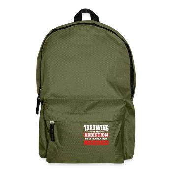 Discus Throw Discus Thrower Cadeau - Sac à dos - vert olive - Devant