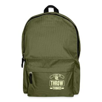 Discus Throw Discus Thrower Cadeau - Sac à dos - vert olive - Devant