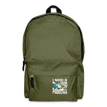 Rafting Raft Gift Paddler Rafting - Backpack - olive green - Front