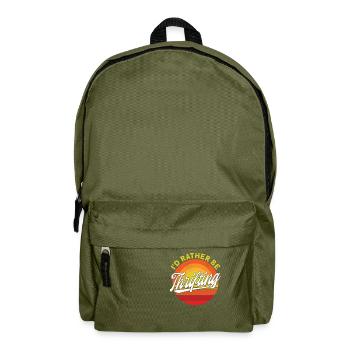 Thrift Store Farm Sale Gift Thrifting - Backpack - olive green - Front