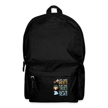 Earth Day Climate Change Environmentalists - Backpack - black - Front