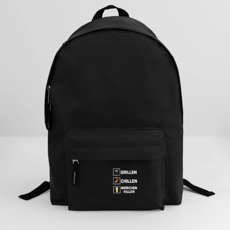 Grillen Chillen Bierchen Killen Bier BBQ Grill Rucksack