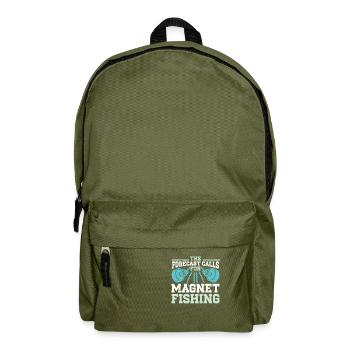 Magnet fishing - Backpack - olive green - Front