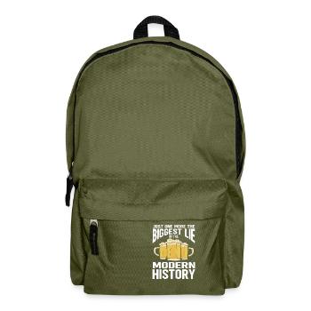 Funny Beer Brewing - Backpack - olive green - Front