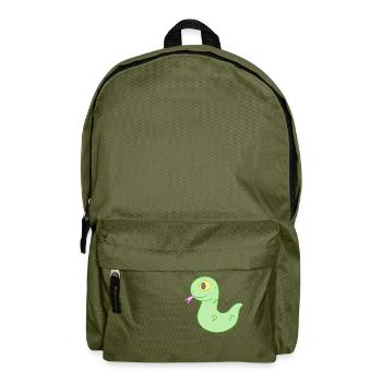 Nette kleine Schlange - Rucksack - Olivgrün - Vorne