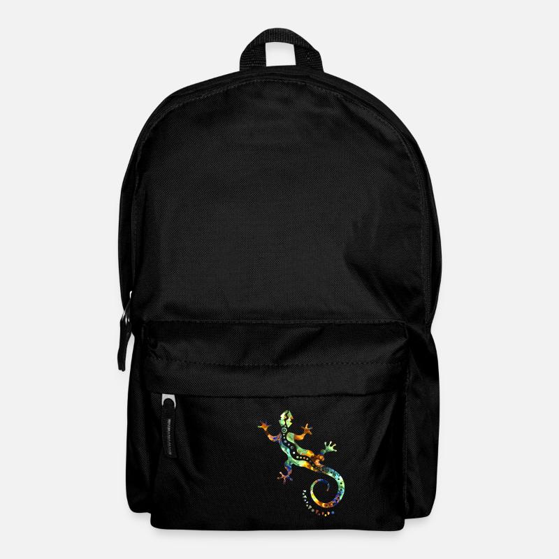 GECKO abstrakt bunt - Rucksack - Schwarz