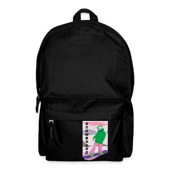 Snowboarding the cool leisure sport in winter - Backpack - black - Front