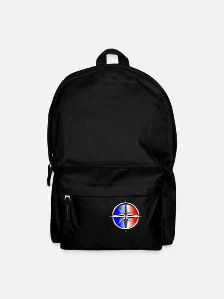 pink winds blue white red - Backpack - black