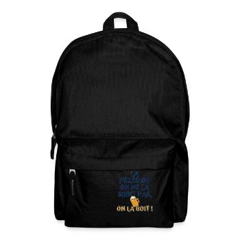 La pression on ne la subit pas, on la boit - Sac à dos - noir - Devant