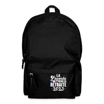 La Légende Prend Sa Retraite 2023 Cadeau - Sac à dos - noir - Devant
