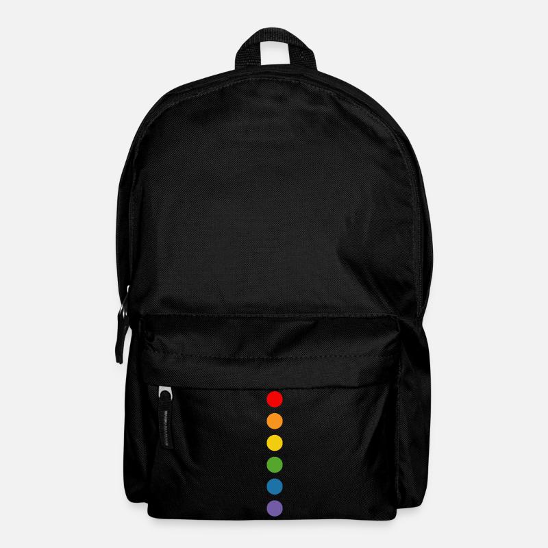 Regenbogen rounds - Rucksack - Schwarz