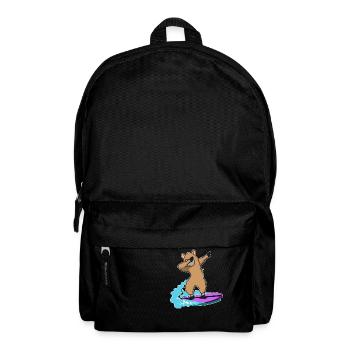 dab dabbing lama surfen spruch geschenkidee lamas - Rucksack - Schwarz - Vorne