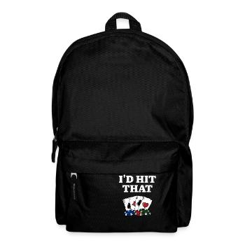 J’aurais frappé ce casino Poker Gambling Poker Player - Sac à dos - noir - Devant