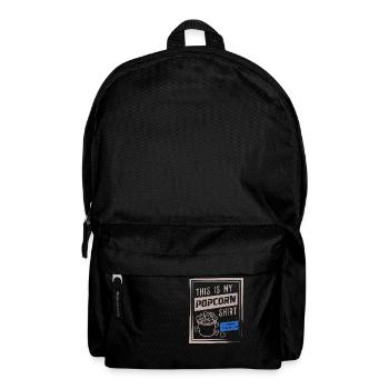 Popcorn-Zitat-Filme für gesundes Essen - Rucksack - Schwarz - Vorne