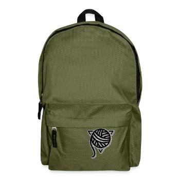 La pelote de Laine - Engraving - Backpack - olive green - Front
