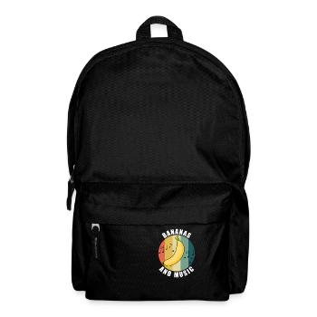 Bananas and Music Notes Musician Clef Fruits - Backpack - black - Front