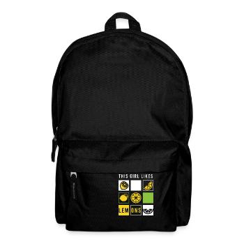 Girl Likes Lemons Lemonade Summer Lemon Juice - Backpack - black - Front