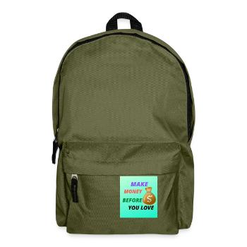 MAKE MONEY2 - Sac à dos - vert olive - Devant