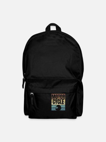 Motorcycle Love Two-Wheeler Motorsport Gasoline Crunge - Backpack - black