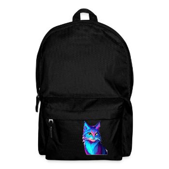 Katze Haustier Katzenhaar Hauskatze Kätzchen Kater - Rucksack - Schwarz - Vorne
