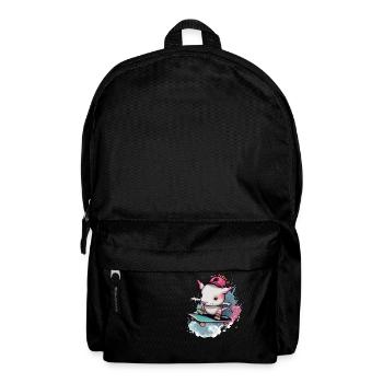 Koki der Axolotl - Rucksack - Schwarz - Vorne