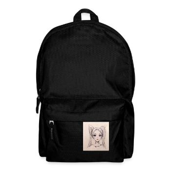 Anime Girl - Rucksack - Schwarz - Vorne