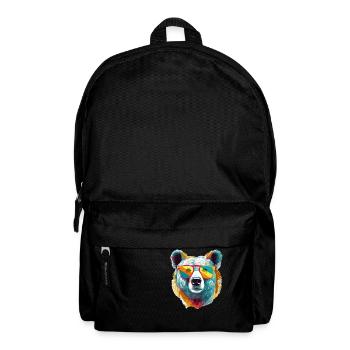 Icko l'ours cool - Sac à dos - noir - Devant